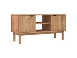 Tv Cabinet, Tv Cabinets Vidaxl Marrom Madeira De Pinho (n/a)