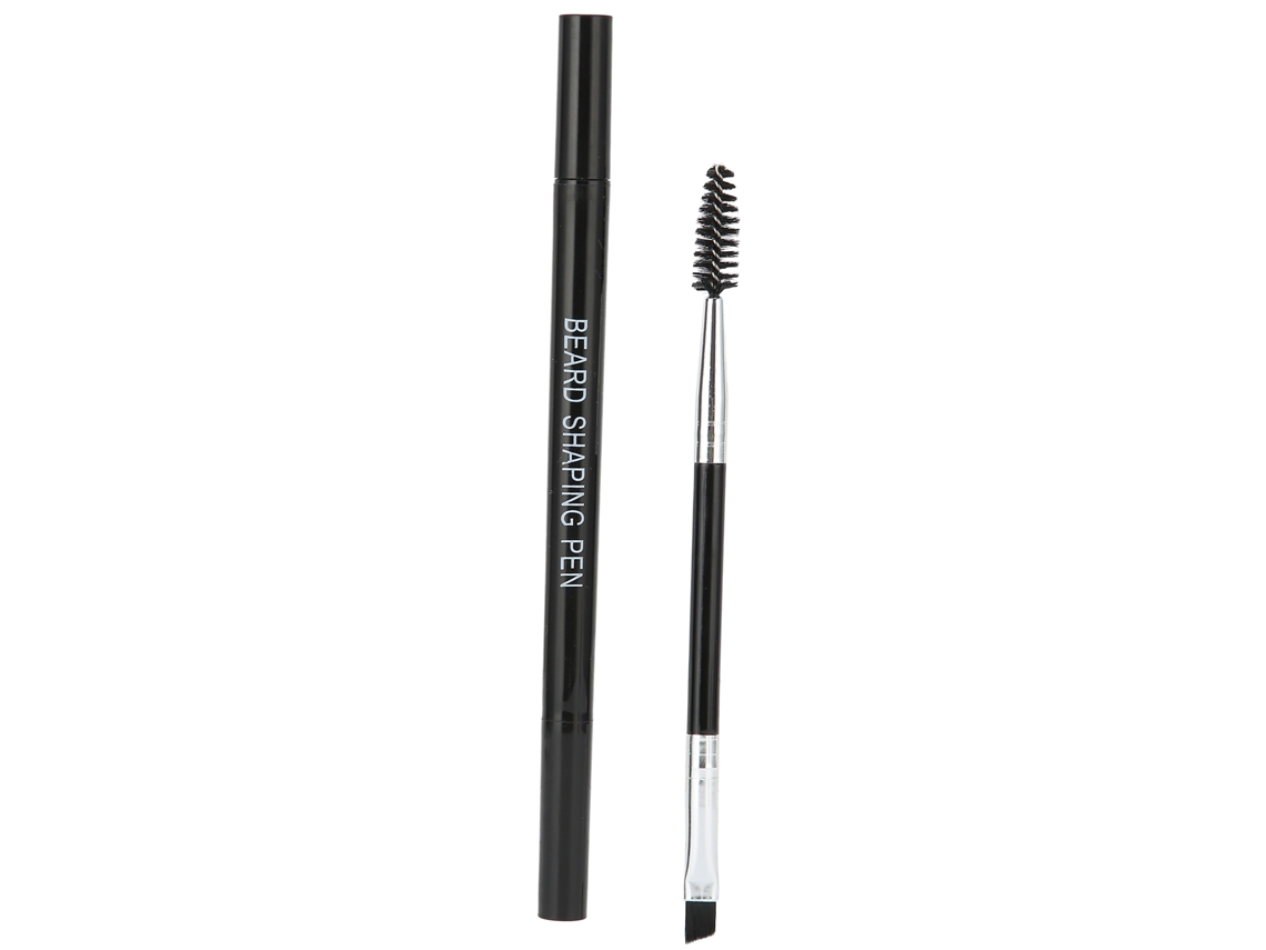 Kit De Pluma Para Rellenar Barba Com Pincel: Resistente Ao Suor E À Água