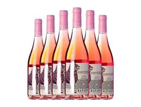 Vinho rosé FONTEDEI Aixa Merlot Vino de Calidad de Granada Jovem (0.75 L - 6 Unidades)