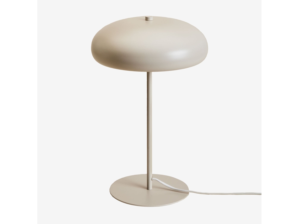 Sklum Candeeiro De Mesa Em Ferro Hilma Ferro Tapioca Bege