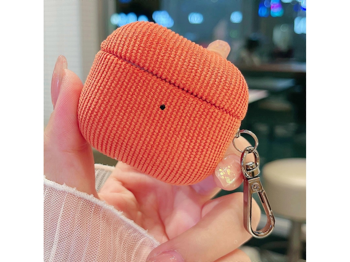 Capa Protetora para Fones de Ouvido com Veludo Estampado Cotelê GIECY