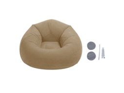 Sofá inflável portátil, plegável, para sala, quarto, viagem, cinza S/MARCA