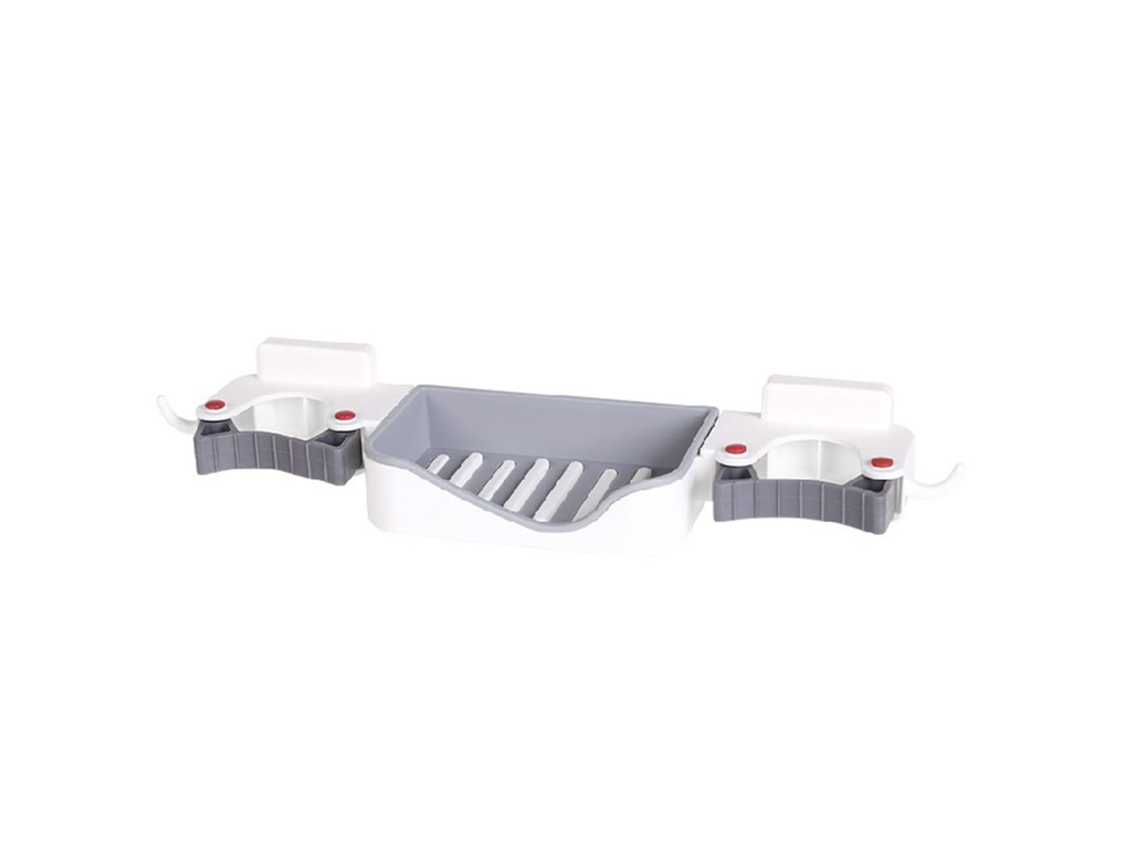 Suporte Parede Mop Sabão 3 em 1 Branco