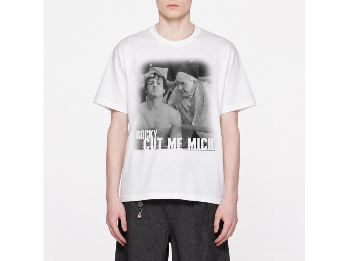 Rockinstone Rocky Movie Rock And Mick White Adult T-shirt Size:s