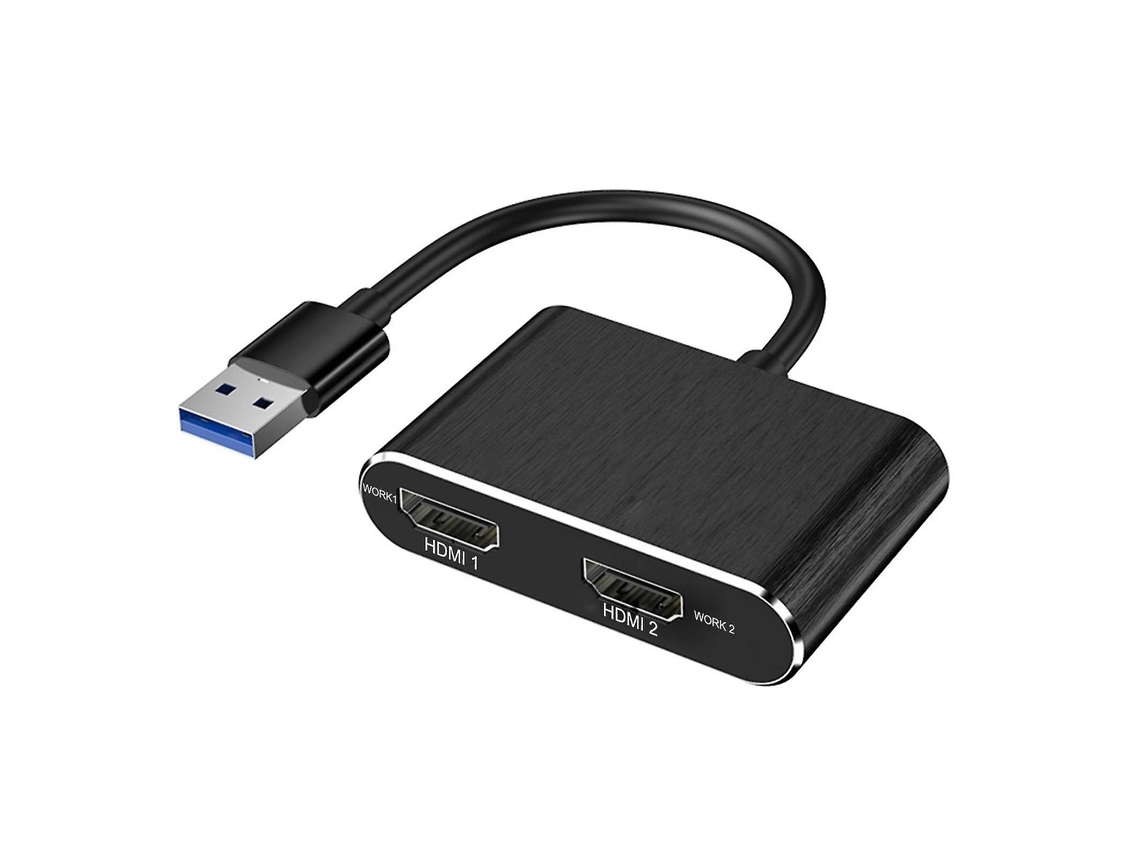 Adaptador Usb 3.0 Para Hdmi Duplo Fort Nite Vídeo Externo Compatível Apenas Com Windows Brilvibera