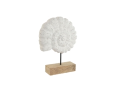 Figura decorativa Home Esprit concha mediterrânea branca natural 29 x 7,5 x 38,5 cm