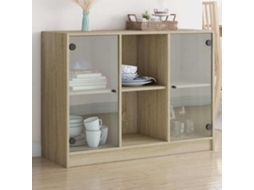 Vidaxl Aparador 102x37x75,5 Cm Derivados De Madeira Carvalho Sonoma