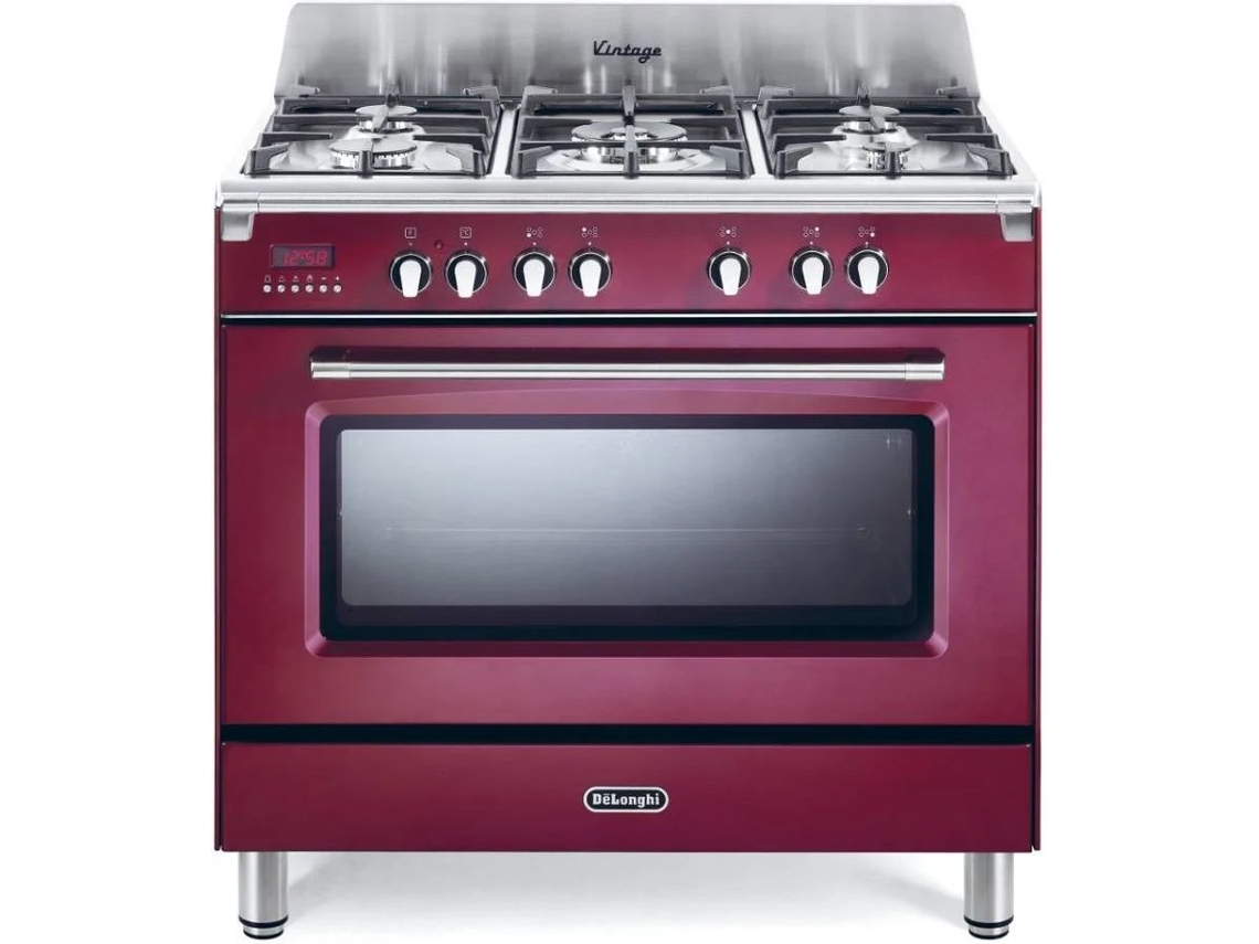 Fogão DELONGHI MEM 965 R (87 L - Elétrico e Gás - Vermelho)