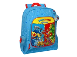 Mochila Escolar Superthings Rescue Force 32 X 42 X 14 Cm Azul