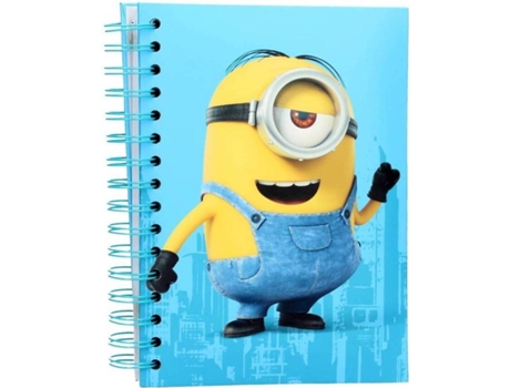 Caderno com Luz e Som MINIONS: Stuart