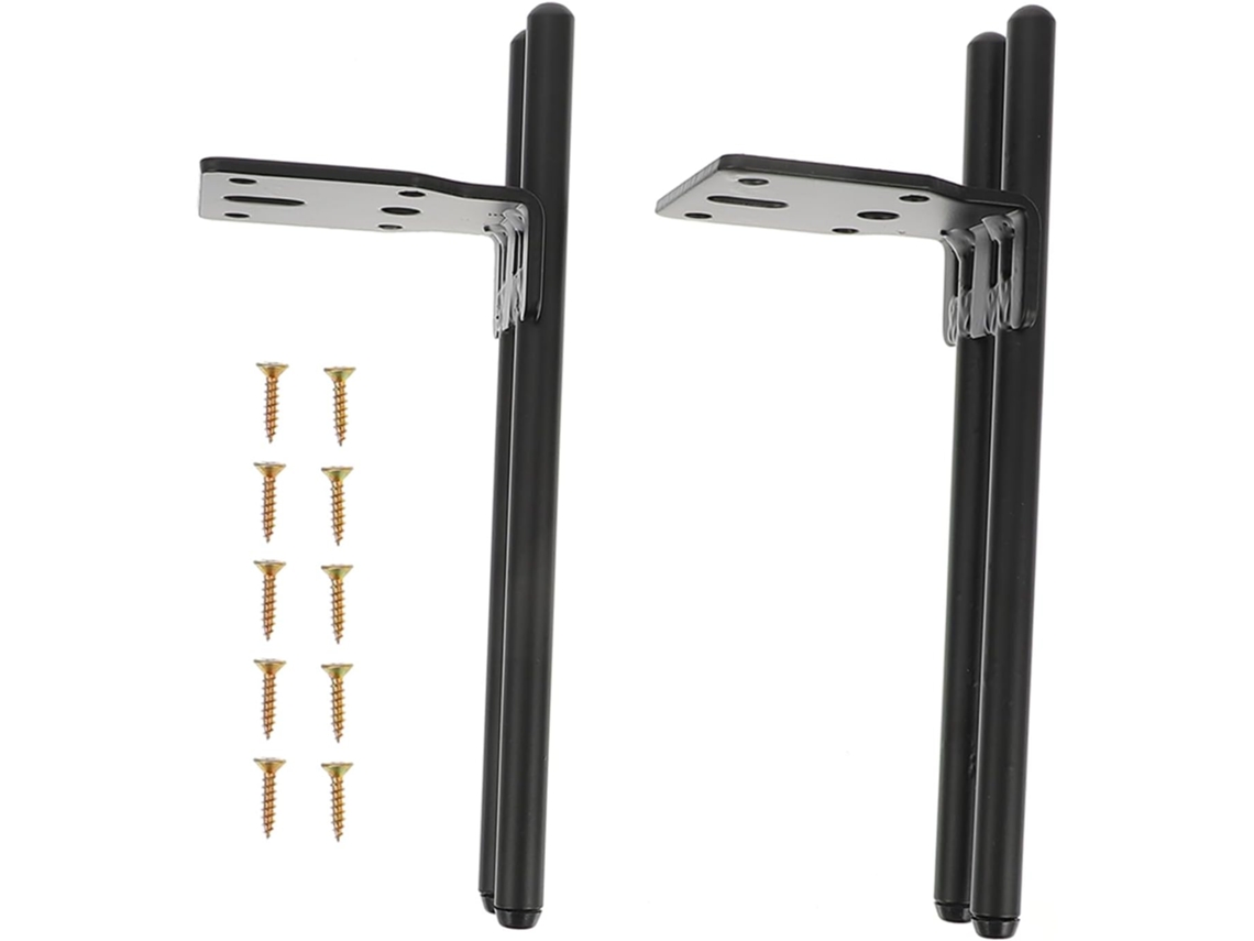 Vaguelly 2-conjuntos De Pés Metal Resistentes Para Móveis, Suporte De Altura Para Sofá, Mesa De Centro E Armário