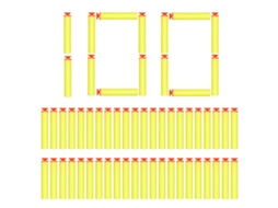 100 Unidades De Flechas Suaves De Brinquedo Com Ventosa Eva 7,2 Cm Para Exterior, Presente Para Crianças