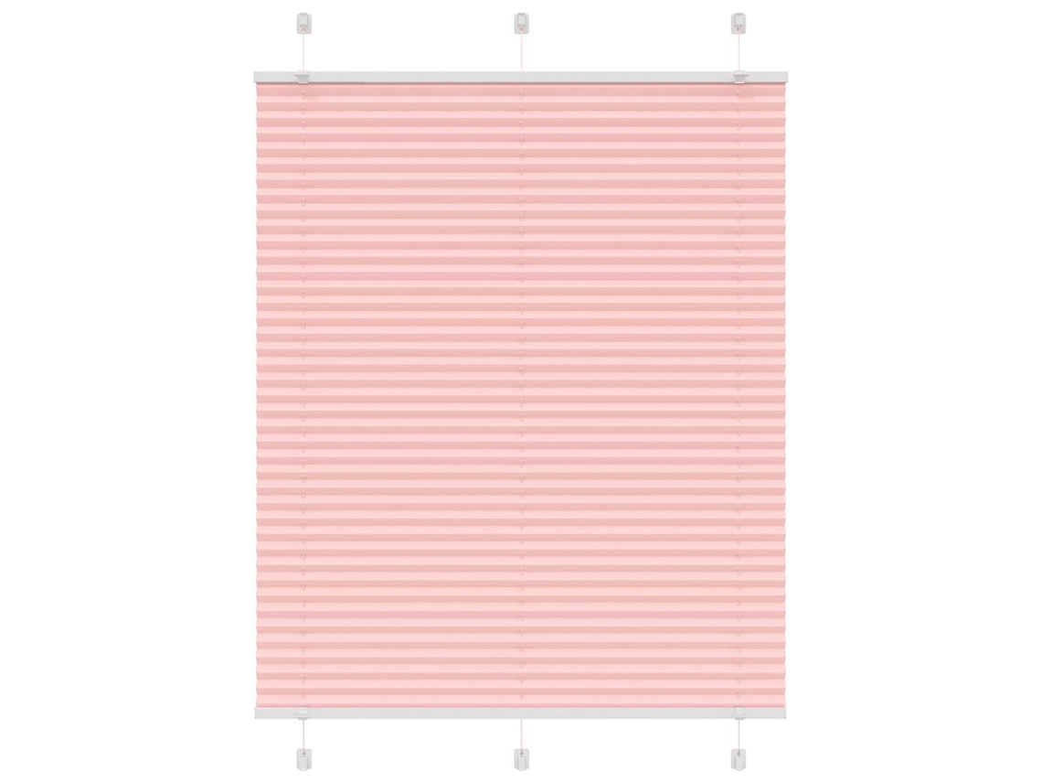Pleated Blind, Pleated Blinds Vidaxl Cor-de-rosa Poliéster (110 X 150 Cm)