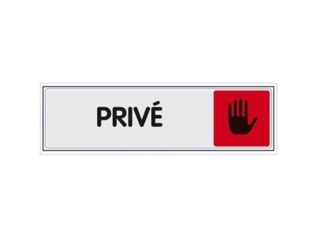 Placa De Porta Novap Privé Em Plexiglass Colorido 170 X 45 Mm Novap 4033402