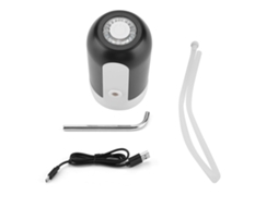 Bomba De Água Engarrafada Com Luz Led Portátil, Dispensador Recarregável Usb Para Escritório Doméstico (preto)