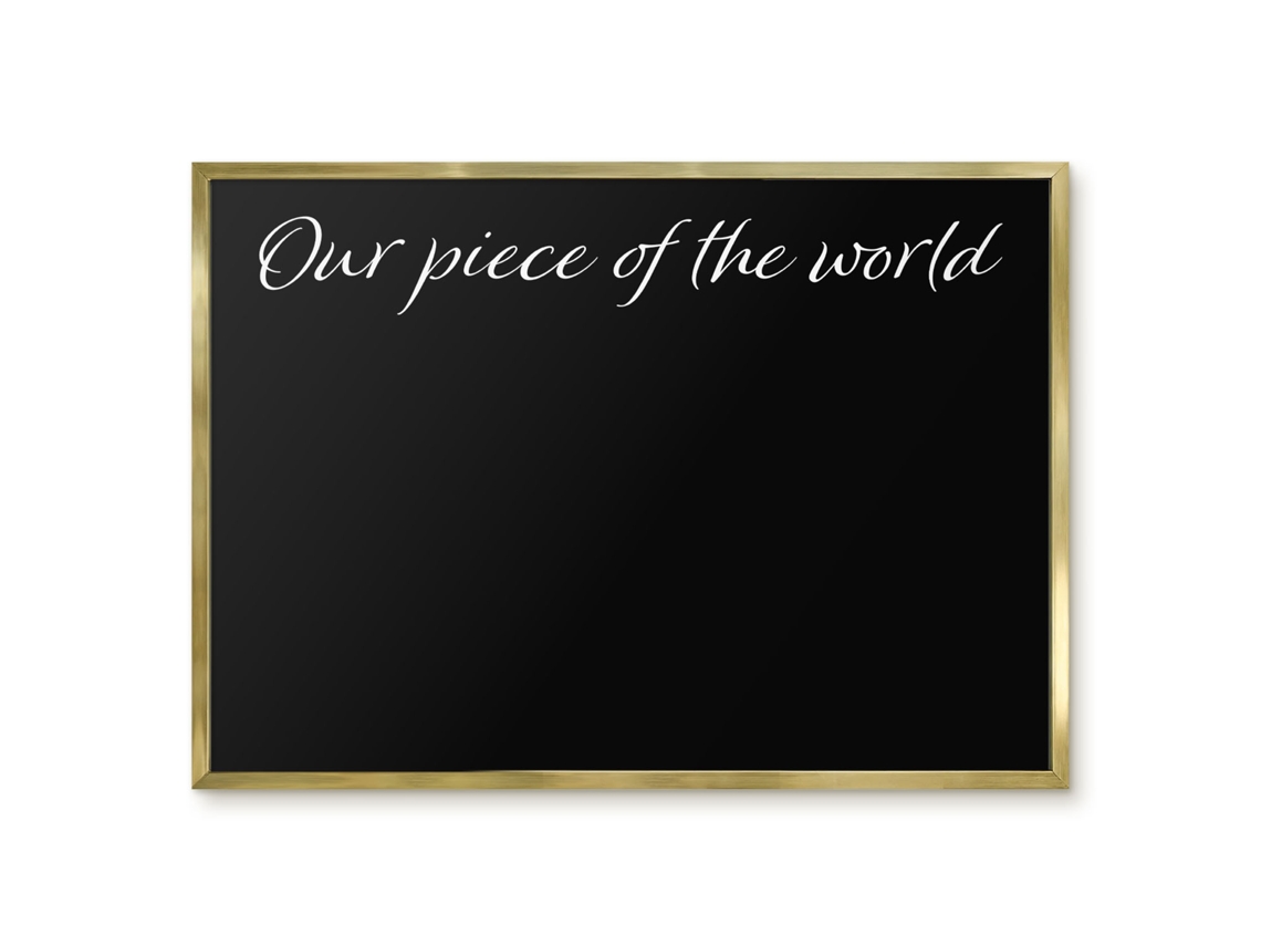 Magnetic Board For Wall Our Piece Of The World For The Bedroom Espelharte (70x50 Cm)