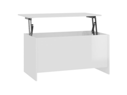 Coffee Table, Coffee Tables Vidaxl Branco Madeira Processada (102 X 55 X 52.5 Cm)