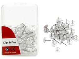 50 100 500 - Pinus redondos com cabeças planas para quadros de cortiça, ideais para mesas, paredes de avisos e documentos.