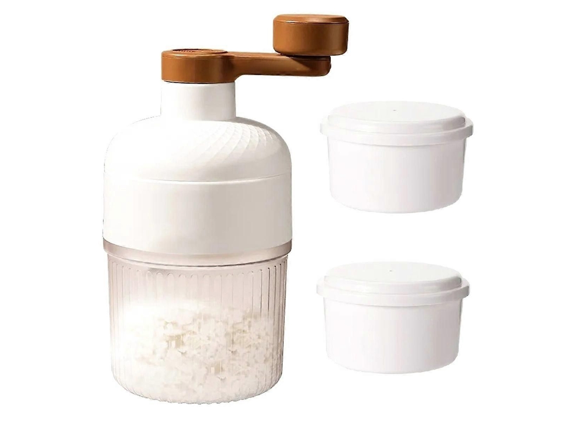 Máquina de Smoothies Manual de Tamanho Pequeno para Uso Doméstico com Molde de Gelo para Raspar Gelo na Cozinha. TAISHENGDA