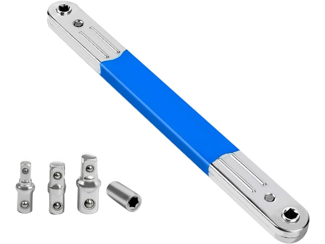 Chave De Impacto Deslocada Aço 15 Polegadas, Aprimorada Para Uso Doméstico, Azul.
