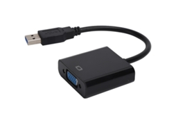 Cable adaptador conversor USB 3.0 a VGA, 5Gbps, 1080p, para placa de vídeo externa, preto