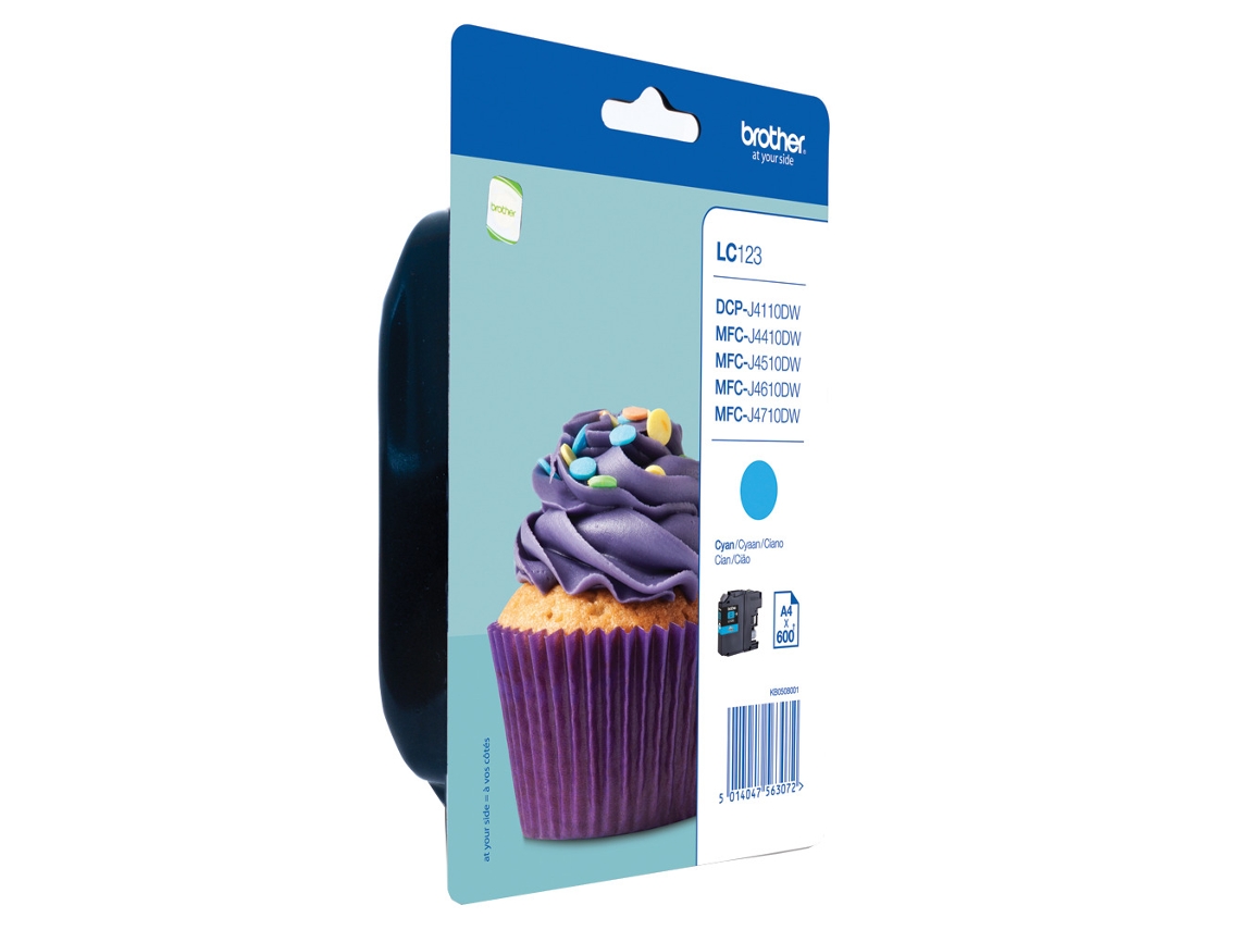 Tinteiro BROTHER LC123 Azul (LC123CBP)
