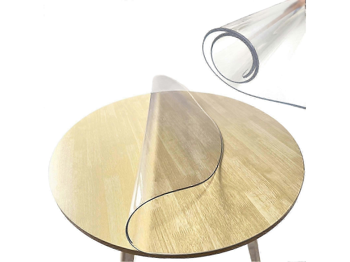 Protetor de Toalha de Mesa AQUAFORGE transparente PVC 5 tamanhos redondo 2 mm impermeável vinil
