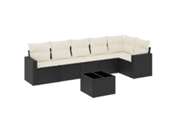 Garden Sofa Set, Garden Sofa Sets Vidaxl Preto Rattan / Vime (n/a)