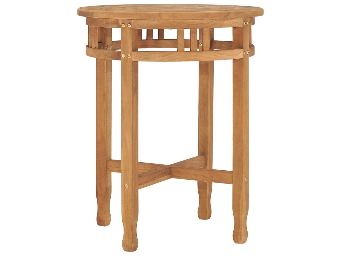 Mesa De Bistrô Vidaxl Marrom Teca