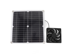 Ventilador Solar Portátil 12w Carros Rvs Casa Viagem