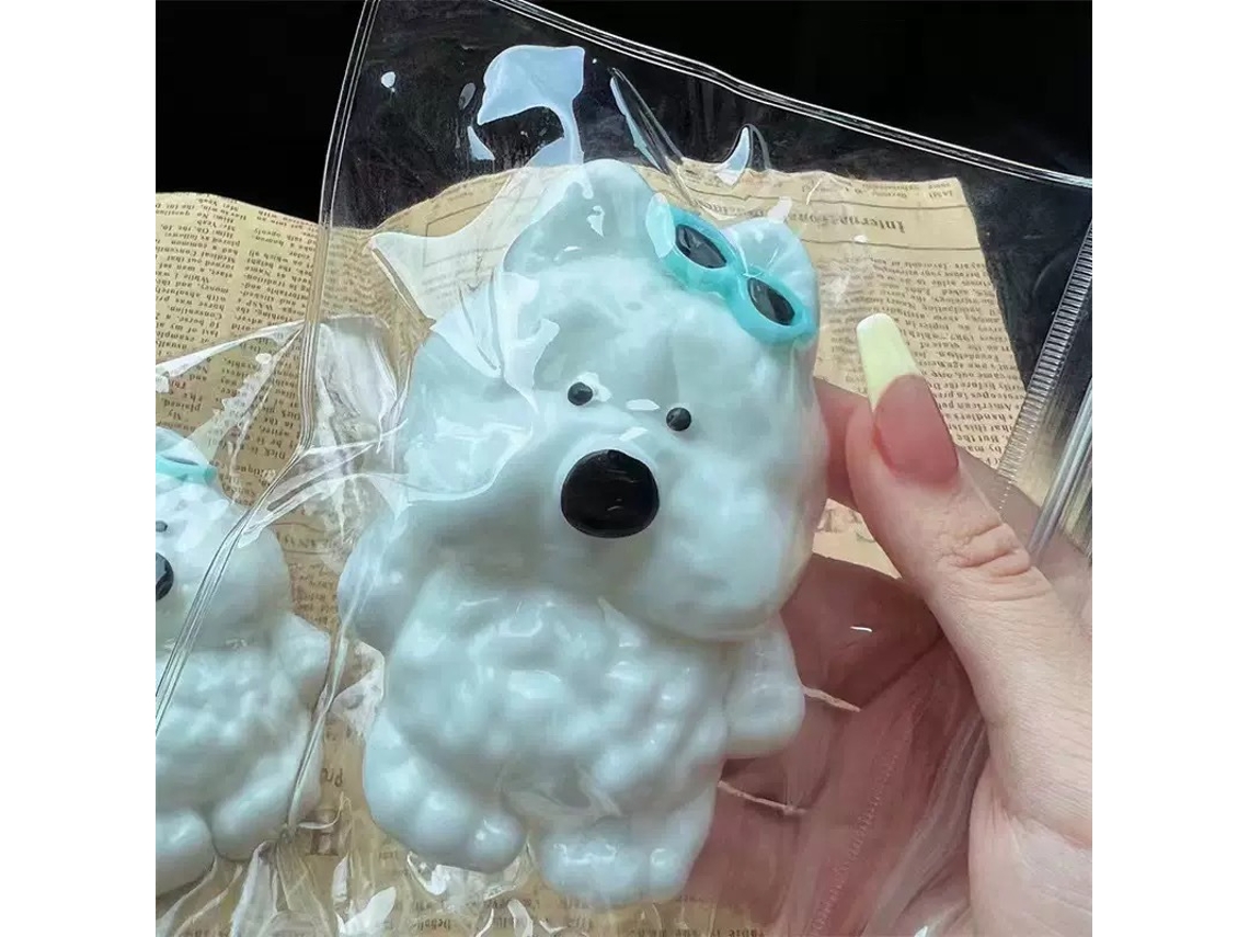 Brinquedo Anti-stress Cãozinho Cool Sensorial, Alivia Ansiedade E Relaxamento, Feito À Mão Sem Marca, +3 Anos