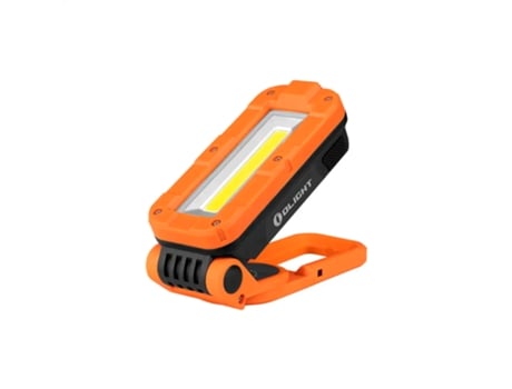 Lanterna de Trabalho Cob Led Giratória OLIGHT com Base Magnética 1100 Lm Laranja