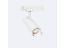 Foco Carril Led Trifásico 20W Fasano Cilíndrico Bisel no Flicker Regulável Branco
