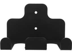 Suporte De Parede Para Barra Halteres Homoyoyo Em Metal Preto Com