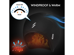Boné De Ciclismo Inverno Com Aba E Protetor De Ouvido