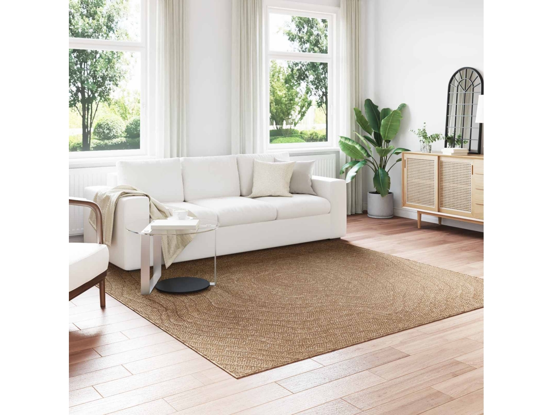 Vidaxl Tapete Para Uso Interno E Externo Agira Natural 240 X 240 Cm