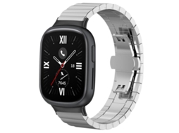 Bracelete para Honor Watch 4 Aço Inoxidável Textura de Bambu Prata XIAOMOYU (20mm)