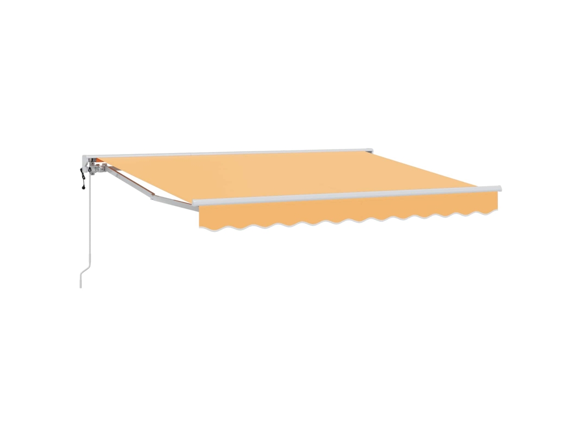 Conjunto 1 Toldo Retrátil Vidaxl Branco Poliéster (4 × 3,5 M)