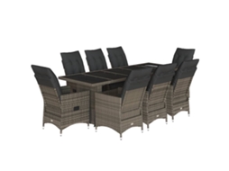 Bistro Set, Bistro Sets Vidaxl Cinzeto Rattan / Vime (n/a)