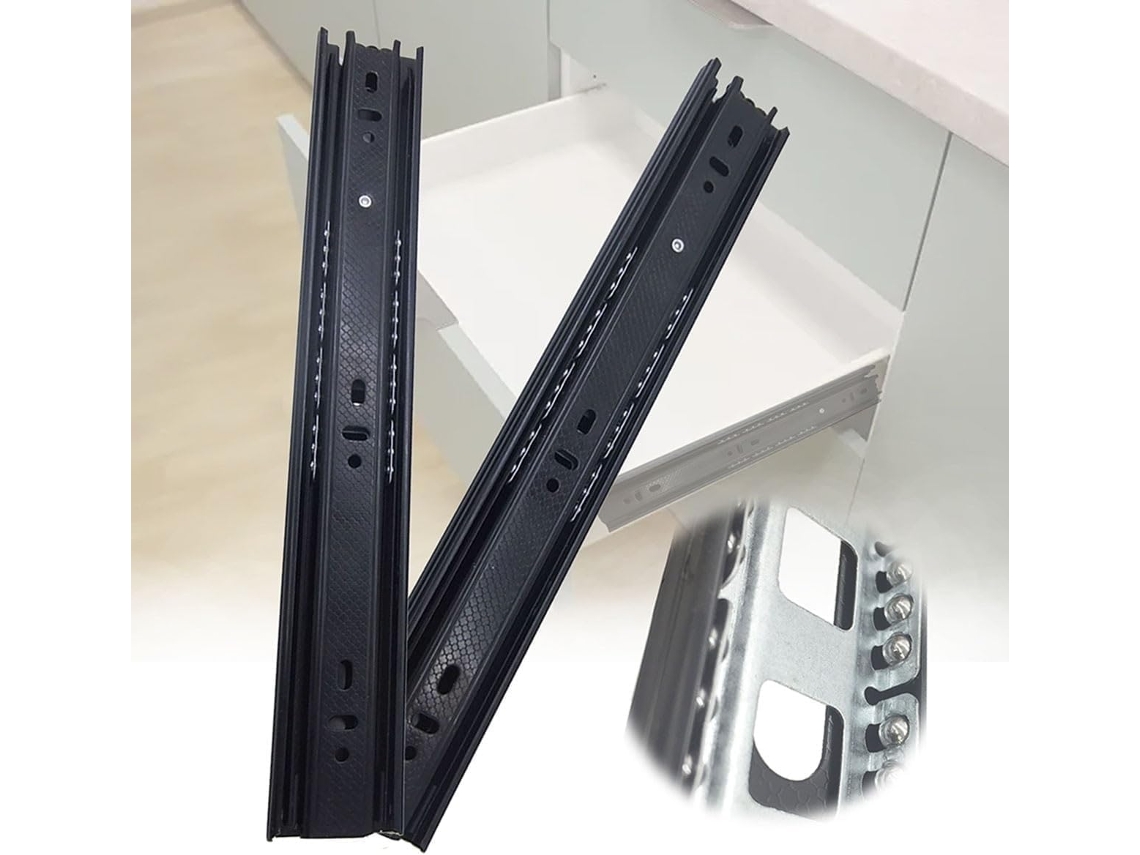 Corrediças Telescópicas Para Gavetas, 1par, Com Rolamentos De Esferas 35cm 14 Polegadas