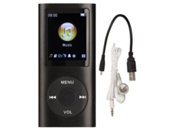Reprodutor Mp3 portátil Mali com tela LCD 1.8 polegadas, som lossless, bateria de longa duração | S/MARCA