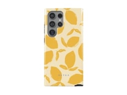 Capa Choques Modelo Lemon para Samsung Galaxy S24 Ultra BURGA Resistente Amarelo