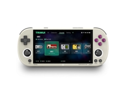 Console De Jogos Portátil Smart Pro De Código Aberto, Estilo Arcade Retrô, Tela Hd Ips De 4,96 Polegadas, Sistema Linux Ly Ebike (cinza)