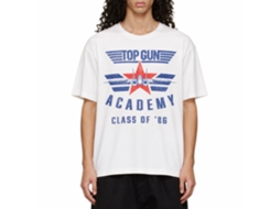 Rockinstone Top Gun Movie Academy 86 White Adult T-shirt Size:m