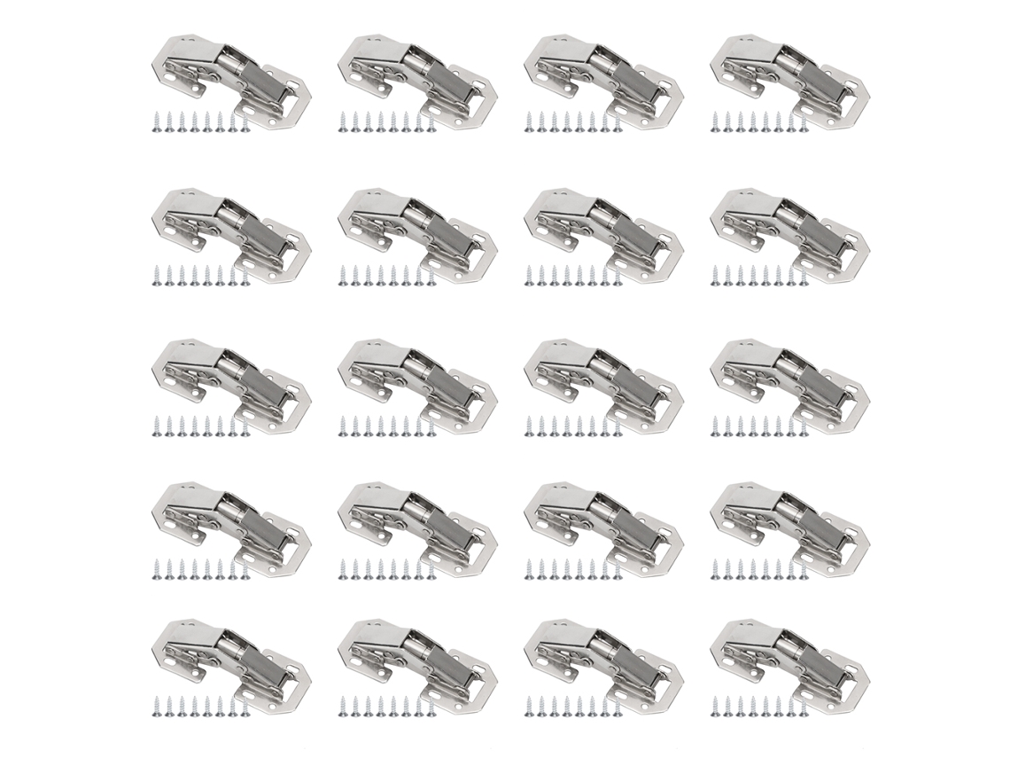 20 Bisagras Sin Perforar De 3 Pulgadas Para Ferragens De Escritório, Armários E Portas.