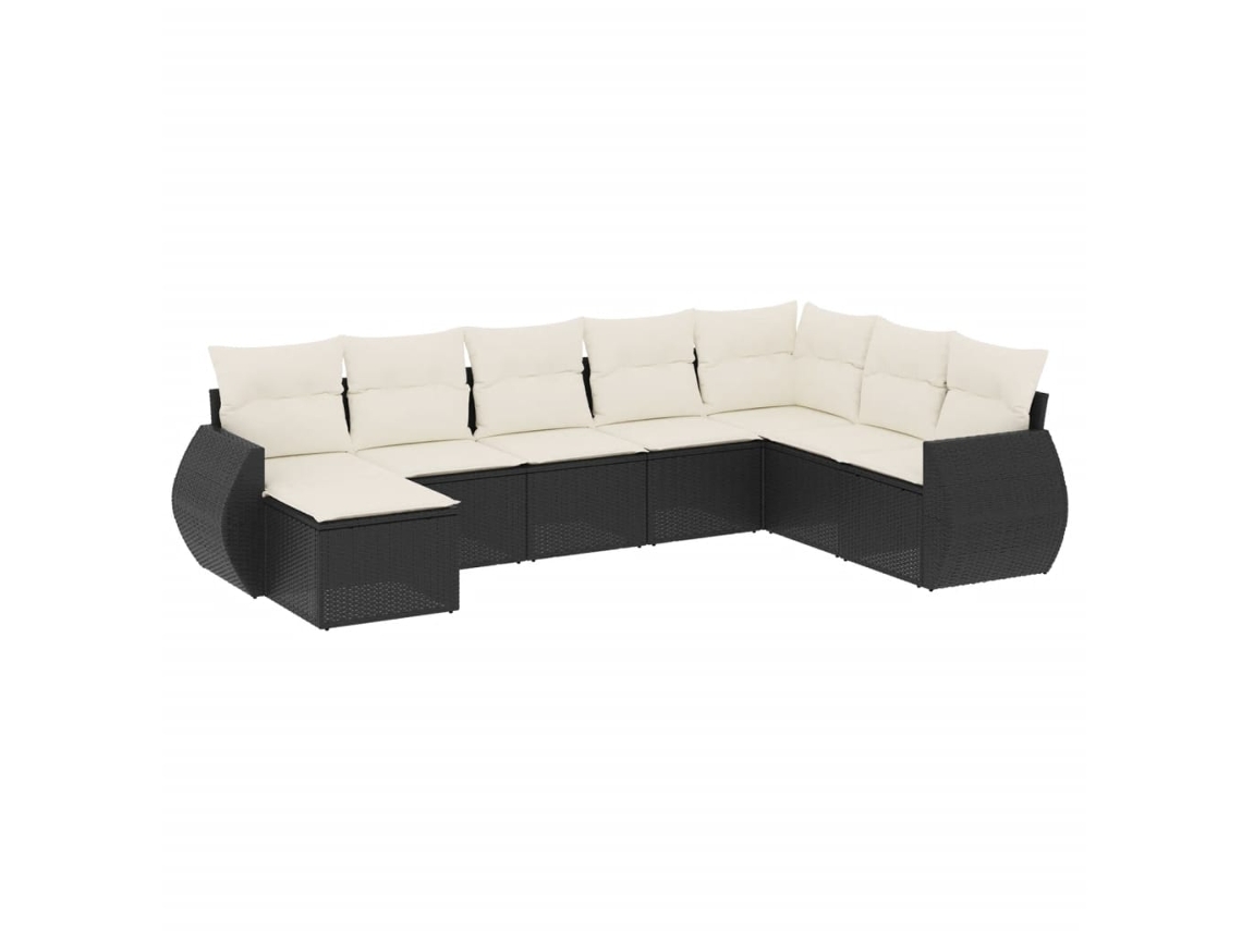 Garden Sofa Set, Garden Sofa Sets Vidaxl Preto Rattan / Vime (n/a)