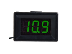 Voltímetro Digital Led 0.36 Polegadas Dois Fios Dc 2.4 30v À Prova D'água Verde