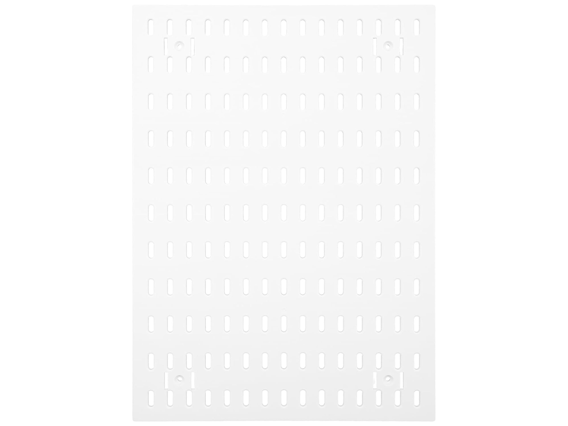 Painel Perfurado Branco Wooneky Escritório E Casa, Prateleira De Plástico Leve, Fácil De Instalar