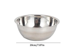 Tigela Graduada De Aço Inoxidável (1600 Ml), Adequada Para Misturar Ingredientes De Sopa E Molhos Para Salada.