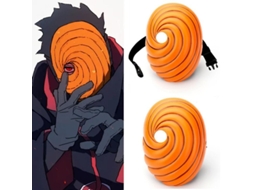 Fasst máscara de Cosplay Uchiha Obito de Naruto para Halloween Fiesta de Disfraces Carnaval Y Mascaras
